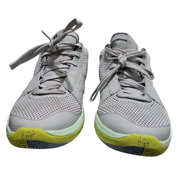 Nike Mens 12 Zoom Freak 4 Basketball Shoes Gray Green Giannis Zoom Air Court - Picture 3 of 7